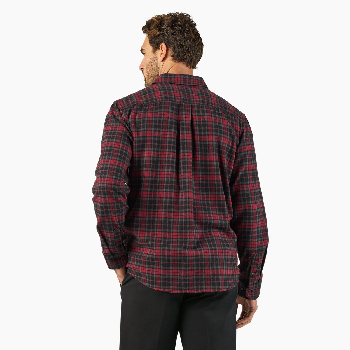 Long Sleeve Flannel Work Shirt - Dickies Special Offer