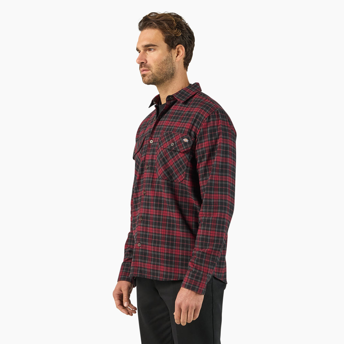 Long Sleeve Flannel Work Shirt - Dickies Special Offer