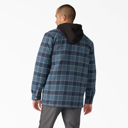 Water Repellent Flannel Hooded Shirt Jacket - Dickies Quality