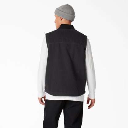 Stonewashed Duck High Pile Fleece Lined Vest - Dickies Featured