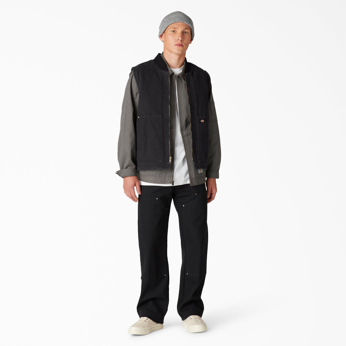 Stonewashed Duck High Pile Fleece Lined Vest - Dickies Featured