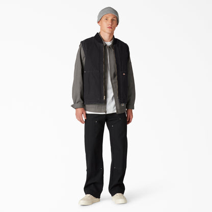 Stonewashed Duck High Pile Fleece Lined Vest - Dickies Featured