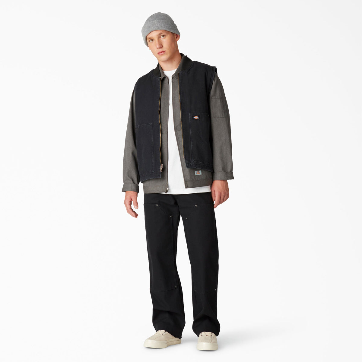 Stonewashed Duck High Pile Fleece Lined Vest - Dickies Featured