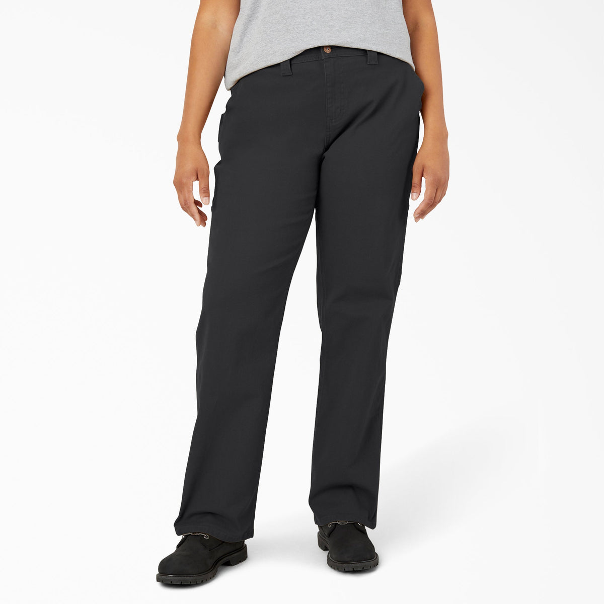 Women's Plus FLEX Relaxed Straight Fit Duck Carpenter Pants - Dickies Best Seller