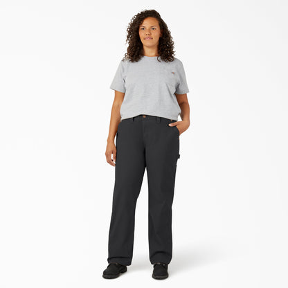 Women's Plus FLEX Relaxed Straight Fit Duck Carpenter Pants - Dickies Best Seller