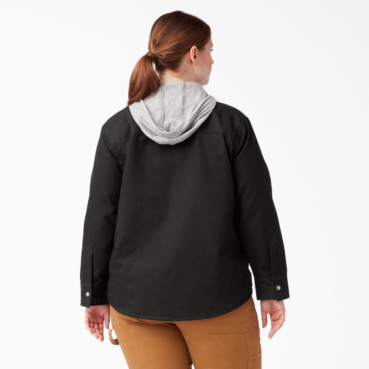 Women's Plus Duck Hooded Shirt Jacket - Dickies Deals
