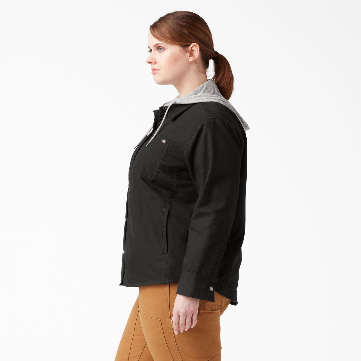 Women's Plus Duck Hooded Shirt Jacket - Dickies Deals