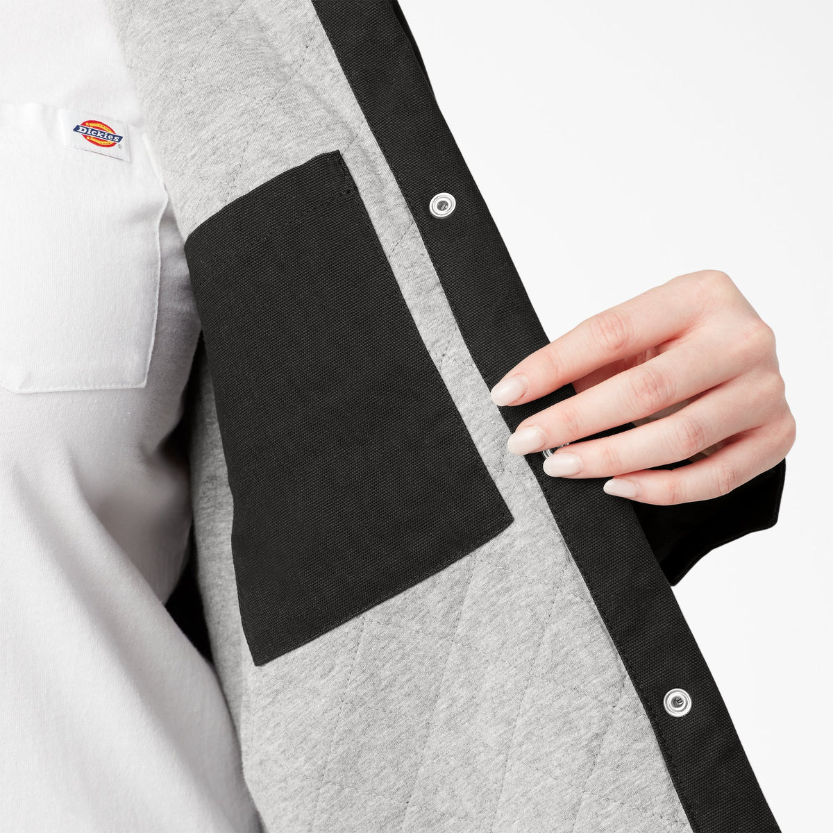 Women's Plus Duck Hooded Shirt Jacket - Dickies Deals