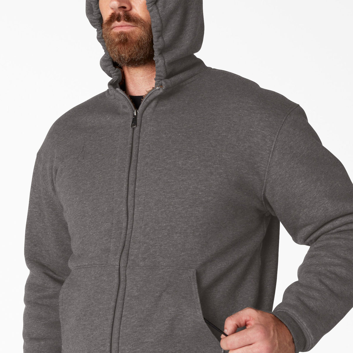 High Pile Fleece Lined Full Zip Hoodie - Dickies Popular