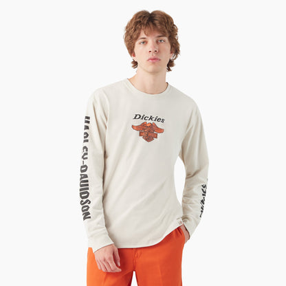 x Harley-Davidson Heavyweight Long Sleeve Eagle Tee - Dickies Special Offer