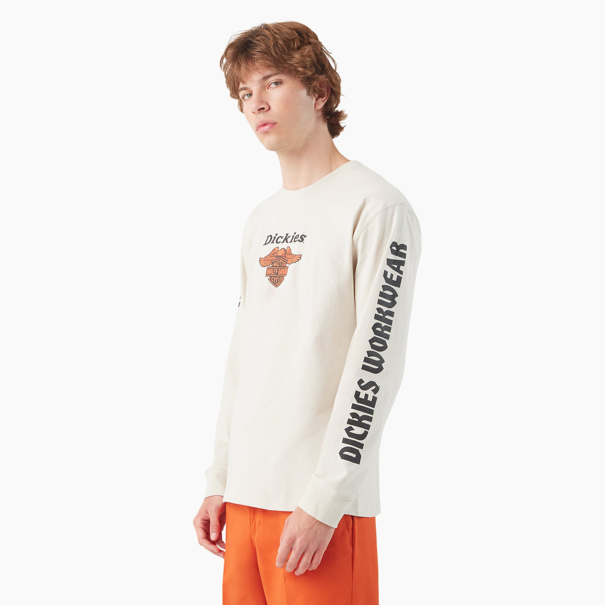 x Harley-Davidson Heavyweight Long Sleeve Eagle Tee - Dickies Special Offer