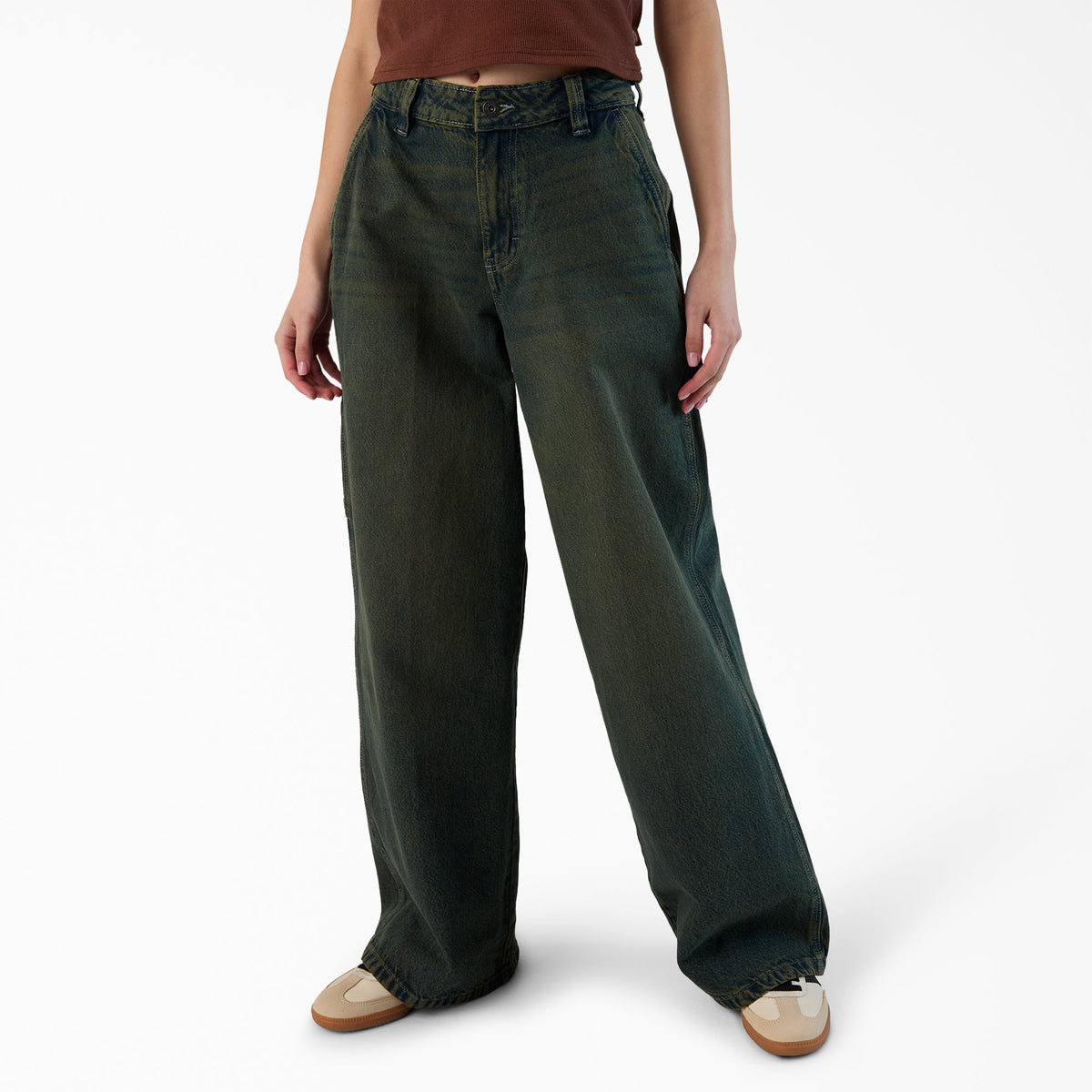 Women's Loose Fit Denim Carpenter Jeans - Dickies Best Seller