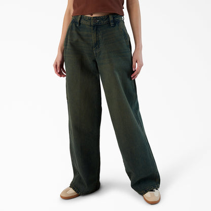 Women's Loose Fit Denim Carpenter Jeans - Dickies Best Seller