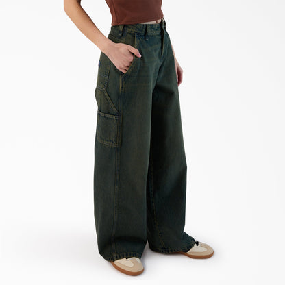 Women's Loose Fit Denim Carpenter Jeans - Dickies Best Seller