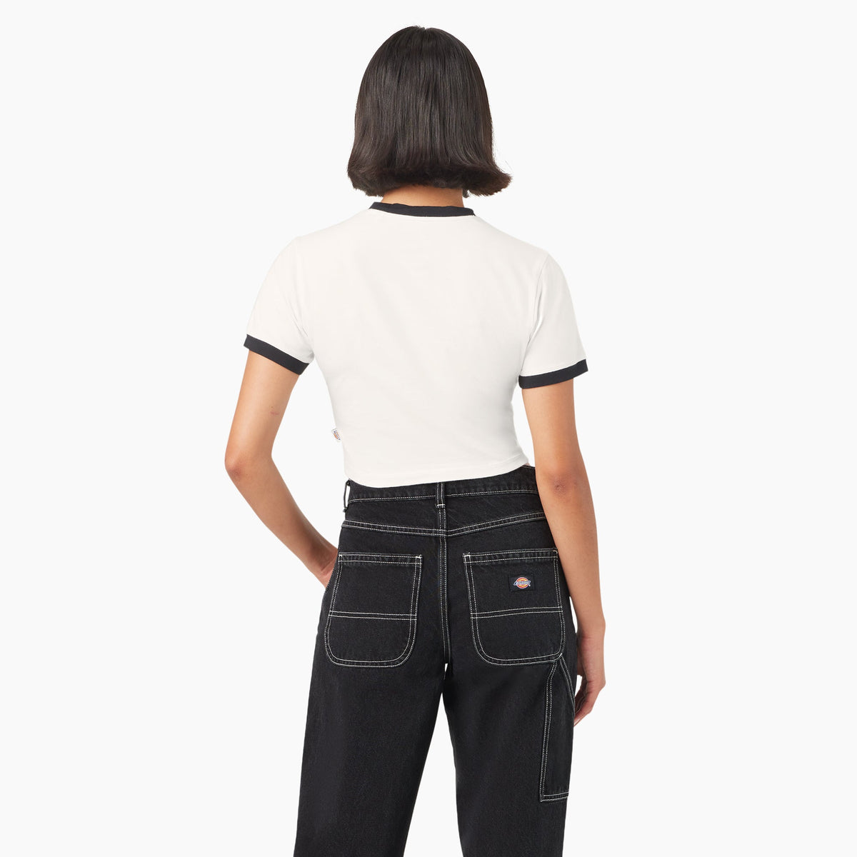 Women's Lewistown Cropped Ringer T-Shirt - Dickies Discount