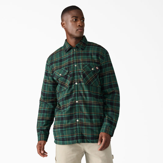 Water Repellent Fleece-Lined Flannel Shirt Jacket - Dickies Trusted