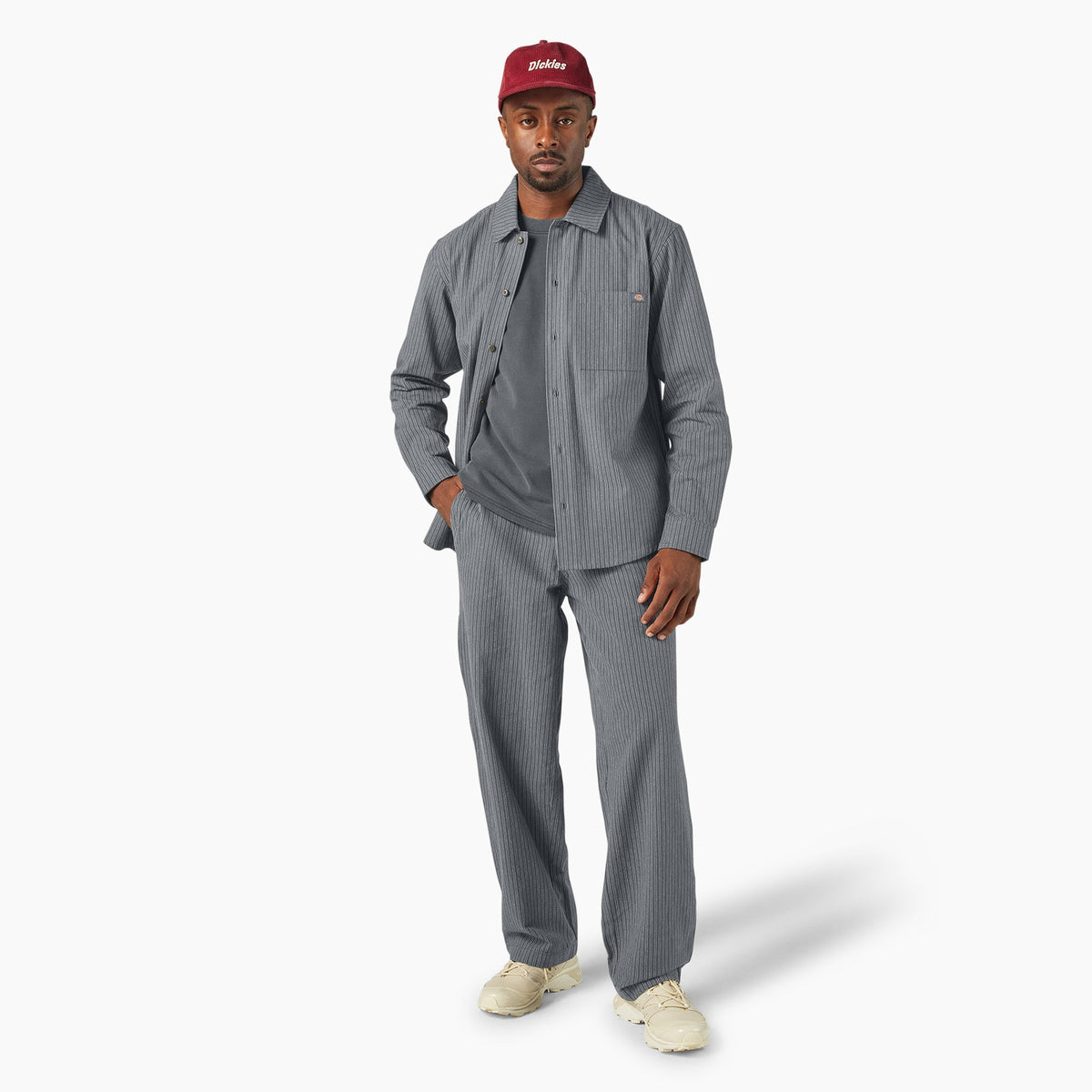 Lima Pinstripe Button-Up Shirt - Dickies Best Seller