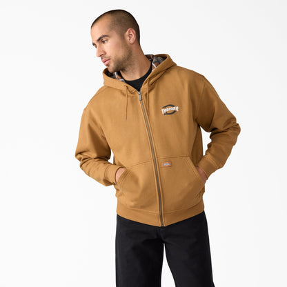 X Thrasher Zippered Hoodie - Dickies Best Seller